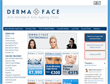 Tablet Screenshot of dermaface.ie